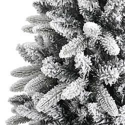 Acheter vidaXL Sapin de Noël artificiel avec neige floquée 210 cm PVC et PE