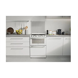 Acheter Cuisinière gaz combiné lave-vaisselle 60cm 6c 56db blanc - TR4GNORB/1 - ROSIERES