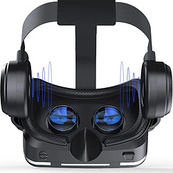 Wewoo Casque VR Lunettes vidéo 3D de réalité virtuelle VR SHINECON G04E Adaptées aux téléphones intelligents de 3,5 à 6,0 pouces avec HiFi Noir pas cher