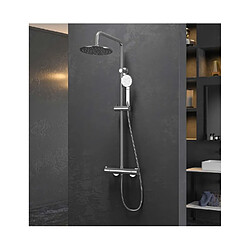 Karag Colonne de douche thermostatique MAFANA avec douchette en inoxydable 105 cm