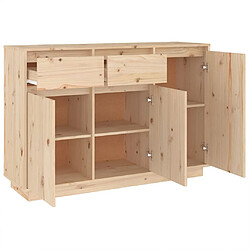 Maison Chic Buffet,Meuble de Rangement,commode pour salon,Cuisine 110x34x75 cm bois massif de pin -MN76241 pas cher