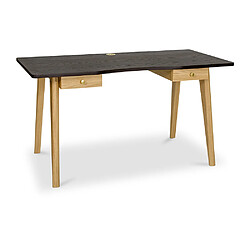 ICONIK INTERIOR Bureau en bois - Bertil Marron