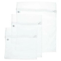 Lot de 3 Filets à Linge Délicat 50cm Blanc