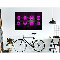 Paris Prix Tableau Imprimé Pink Neon Wide 60 x 90 cm