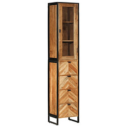 vidaXL Armoire de salle de bain 40x27x190 cm bois massif d'acacia 