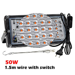 50W / 100W LED élèvent Le Spectre Complet De La Lumière Pour Les Plantes Hydroponiques D'intérieur EU Plug 50W pas cher