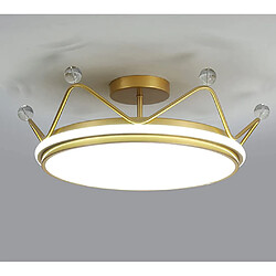 Avis Universal Led Crown Plafonnier 43W réglable lumière télécommandée chambre enfant plafonnier adapté pour l'éclairage intérieur du salon princesse chambre lustre