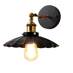 Universal Applique LED Vintage Loft Applique Industrielle Noir E27 Vin Applique Industrielle Eclairage Jig Intérieur (J)