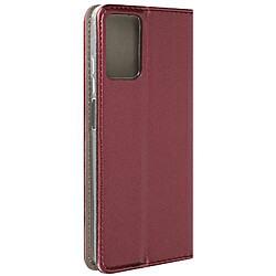 Avizar Étui pour Motorola Moto G24, G04 et G04s Porte-carte Fonction Support Bordeaux 