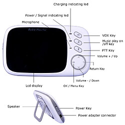 Avis Cool And Fun Moniteur Bébé Numérique sans Fil 2.4GHz Interphone Bidirectionnel Babyphone Écran LCD 3.2 Caméra Vision Nocturne de 5m Longue Portée Température Surveillée Berceuses Intégrés etc