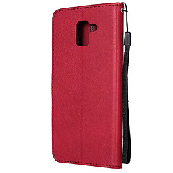 Avis Etui en PU rouge pour votre Samsung Galaxy J6 (2018)