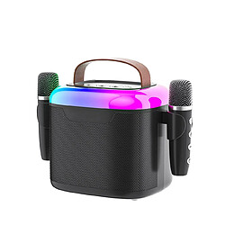 Yonis Enceinte Bluetooth Portable Smart RGB Son HD Stéréo Micro Intégré Autonomie 6H Enceinte Bluetooth Portable RGB Son HD Dual-Micro KTV Autonomie 6h YONIS