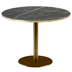 Restootab Table Ø120cm Rome bistrot marbre feu