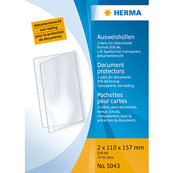 HERMA Etui de poche, PP, double, 0,14 mm, 110 x 157 mm ()