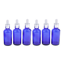 6pcs bouteilles de distributeur compte-gouttes en verre pour huiles essentielles parfum 30ml