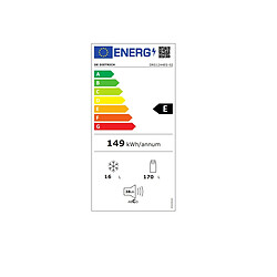 De Dietrich Réfrigérateur encastrable 1 porte DRS1244ES, 186 litres, Niche de 122 cm
