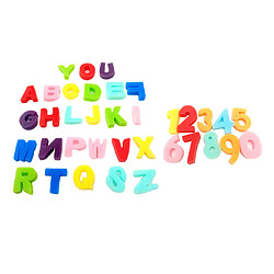 36x Numéro 0-9 Lettres éponge Doigt Dessin A-Z Alphabets Enfants Apprentissage Jouet