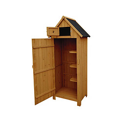 Habitat Et Jardin Armoire de jardin Cabanon - 77 x 54.5 x 179 cm - Marron