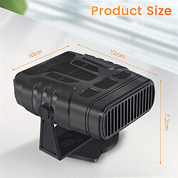 4 en 1 12V 120W Chauffage de Voiture Ventilateur de Chauffage de Refroidissement Électrique Séchoir Électrique Portable Dégivreur de Désembuage de Pare-brise