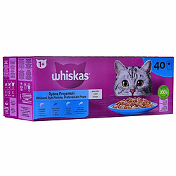 Collation pour Chat Whiskas 40 x 85 g Saumon Thon