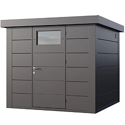 Telluria Abri de jardin moderne en acier porte simple 5,7 m² Eleganto 2424 anthracite.