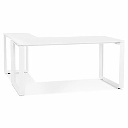 Paris Prix Bureau Design Abigano 170cm Blanc 