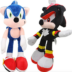 Universal 2pcs 30cm Sonic The Hedgehog Black Shadow Stuffed Plush Toy() 