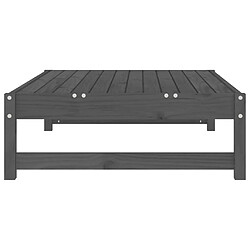 Acheter vidaXL Repose-pied de jardin 120x80 cm gris bois de pin massif