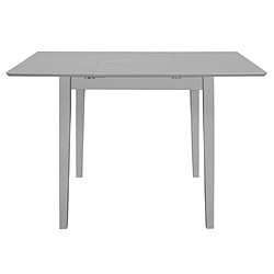 Acheter Maison Chic Salon de jardin de salle à manger 5 pcs,Table et Chaises d'extérieur,Mobilier de jardin MDF Gris -MN28101