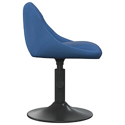 Avis vidaXL Chaise de salle à manger Bleu Velours