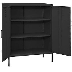 vidaXL Armoire de rangement Anthracite 80x35x101,5 cm Acier