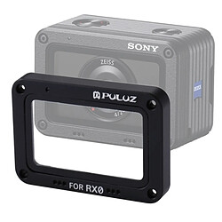 Wewoo Pour Sony RX0 Alliage d'aluminium noir flamme + verre trempé protecteur d'objectif avec vis et tournevis 