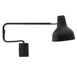 Sampa Helios Lampe de bureau bras articulé orientable en métal noir avec interrupteur Compatible LED