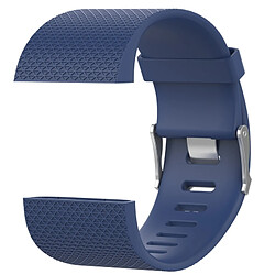 Avis Wewoo Bracelet pour montre connectée Dragonne sport réglable losange texture FITBIT Surge bleu foncé