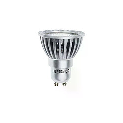 Optonica Spot LED GU10 6W Argent équivalent à 50W - Blanc Chaud 2700K