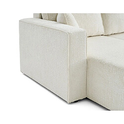 Acheter Bestmobilier Topaze - canapé d'angle réversible - 4 places - convertible avec coffre - en tissu velours relief