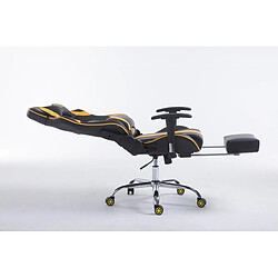 Non Chaise de bureau Racing Limit V2 en cuir artificiel avec repose-pieds pas cher