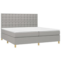 Avis Sommier à lattes,Cadre à lattes de lit pour Adulte matelas et LED Gris clair 200x200 cm -MN81857