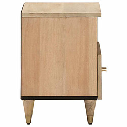 Avis Maison Chic Table de chevet | Table de nuit 40x33x46 cm Bois de manguier solide -GKD35003