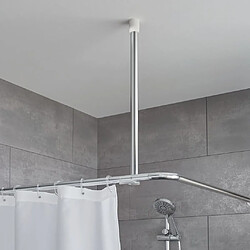 Kleine Wolke Support de tringle de rideau de douche 60 cm Chrome