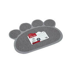 MPETS Tapis sortie maison de toilette Paw - Pour chat - 60x45cm - Gris