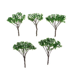 5 Pièces Mini Arbre Modèles de Scènes Simulation u0026 Table Sand Access 9cm Vert 1 pas cher