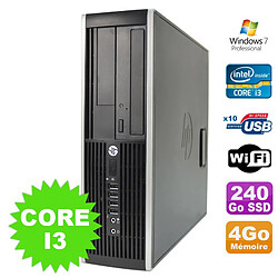 PC HP Compaq Elite 8100 SFF Intel Core I3-530 4Go Disque 240Go SSD DVD WIFI W7 · Occasion 