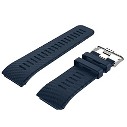 Wewoo Bracelet pour montre connectée Dragonne Sport en silicone Garmin Vivoactive HR bleu foncé