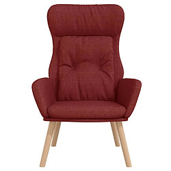 Avis Maison Chic Chaise de relaxation | Fauteuil relax Rouge bordeaux Tissu -GKD88750