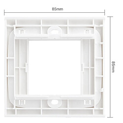 Wewoo Pour inserts vierges - 3 blanc trous, Utilisation autour du monde Plaque murale avec vis