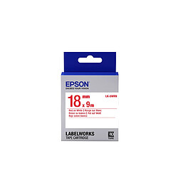 Epson LK-5WRN - Standard - Rouge sur Blanc - 18mmx9m