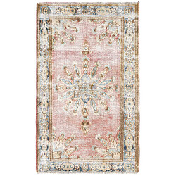 Vidal Tapis de laine 142x85 rouge Vintage Royal 