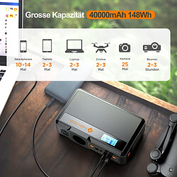 Acheter NOVOO Centrale Électrique Portable 40000mAh 148Wh Batterie Externe.