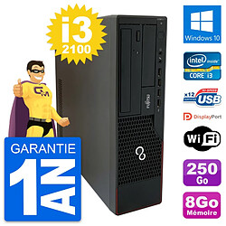 PC Fujitsu Esprimo E910 DT Intel i3-2100 RAM 8Go Disque 250Go Windows 10 Wifi - Occasion